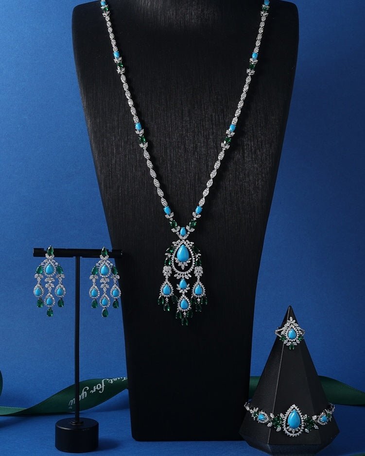 Louise gorgeous Long Necklace Set — Jewelry Set, Kuwait — 2