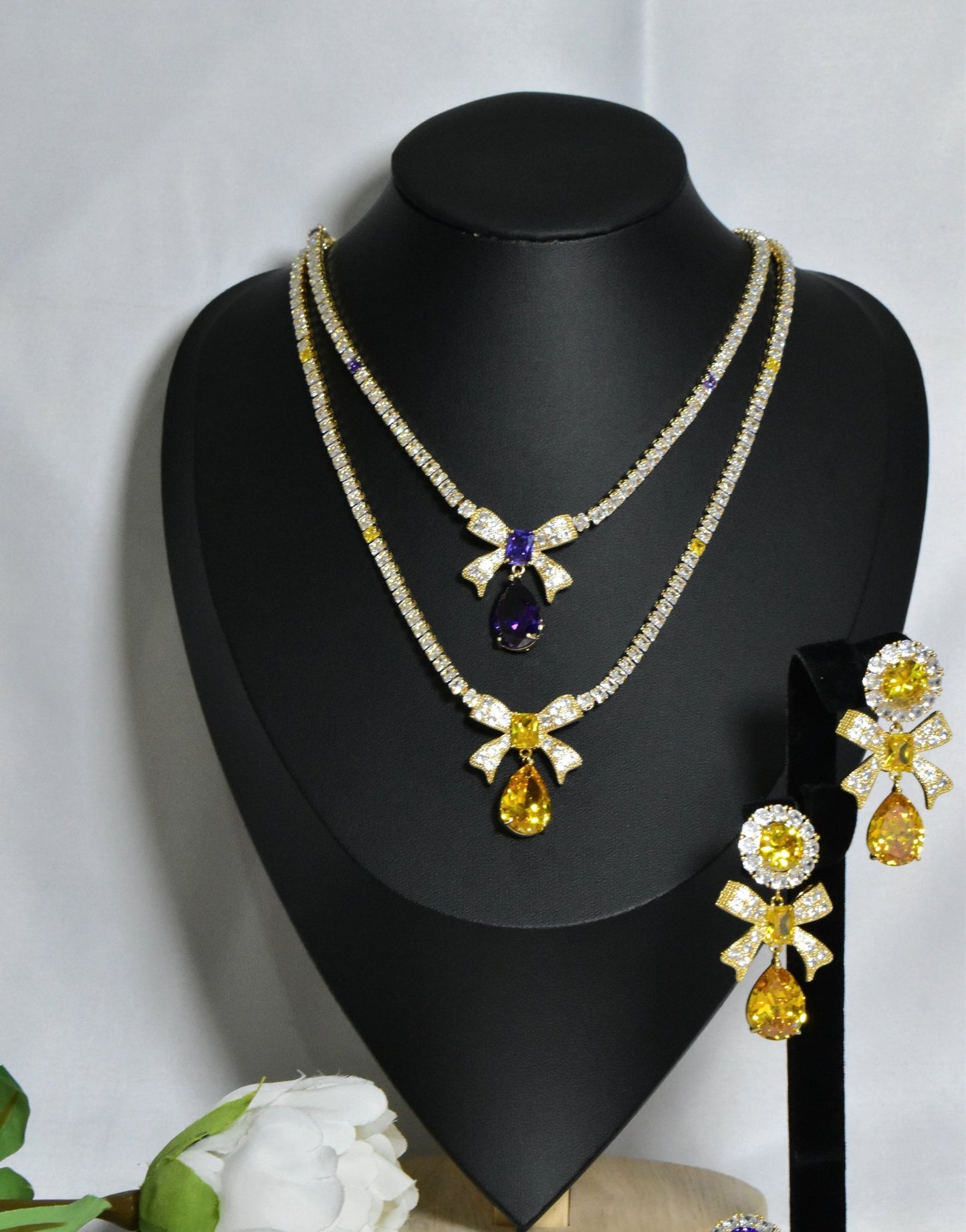 Tawfiq Necklace Earrings Set