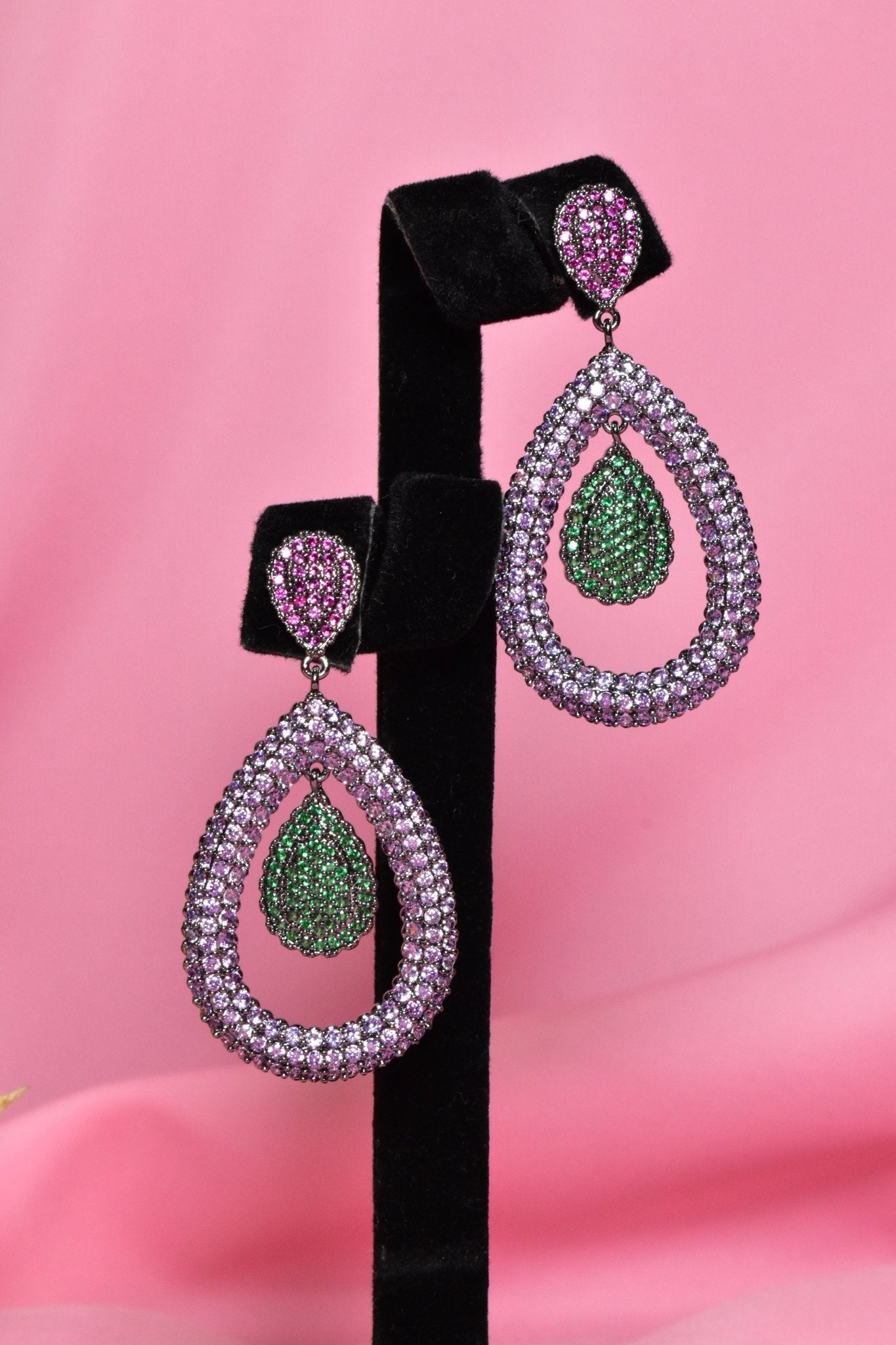 Alya Purple Earrings