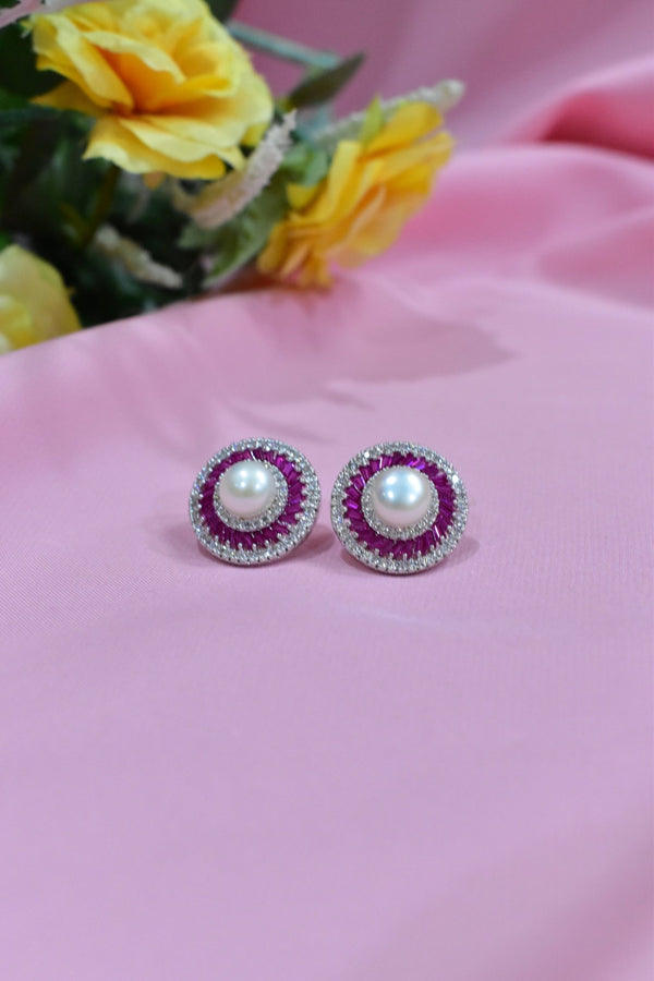 Nahar Pearl Studs — Earrings, Kuwait