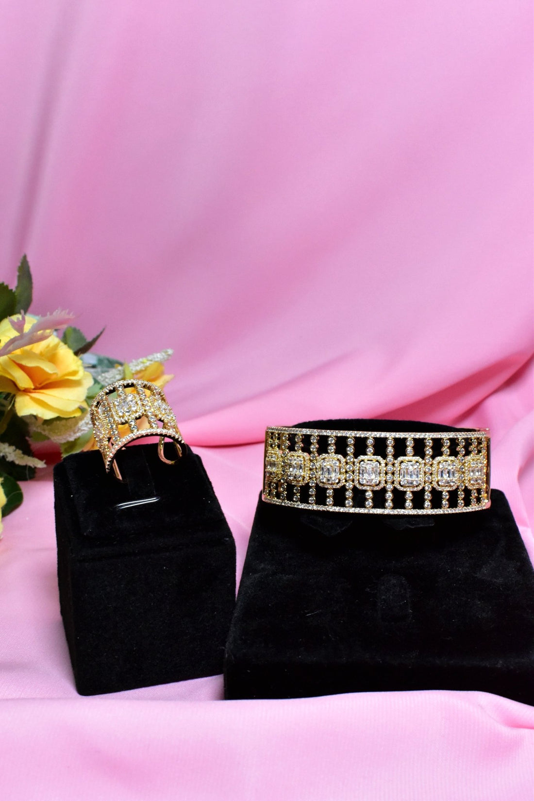 Amwaj Bracelet Ring Set 1