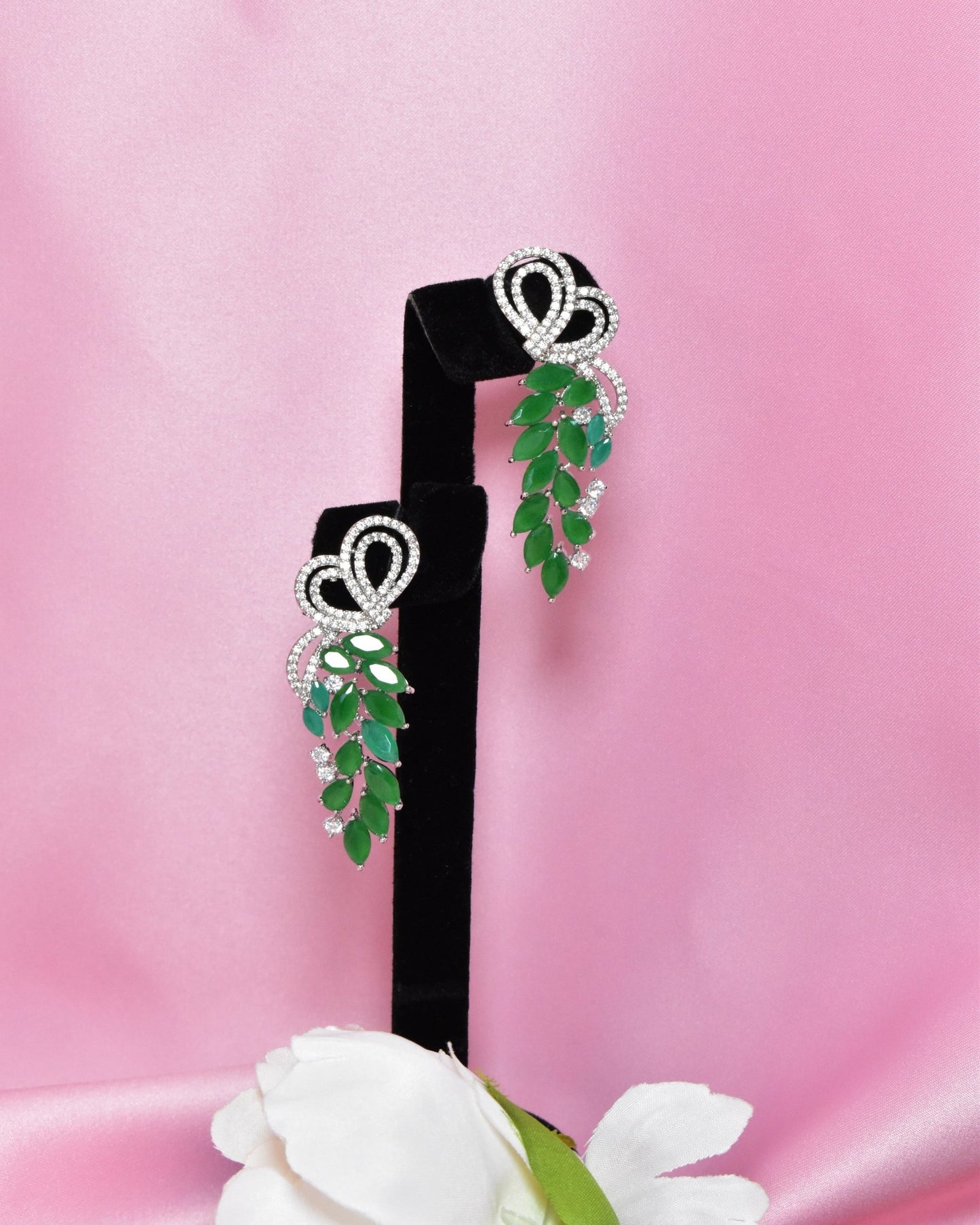 Barq Marquise Green earrings