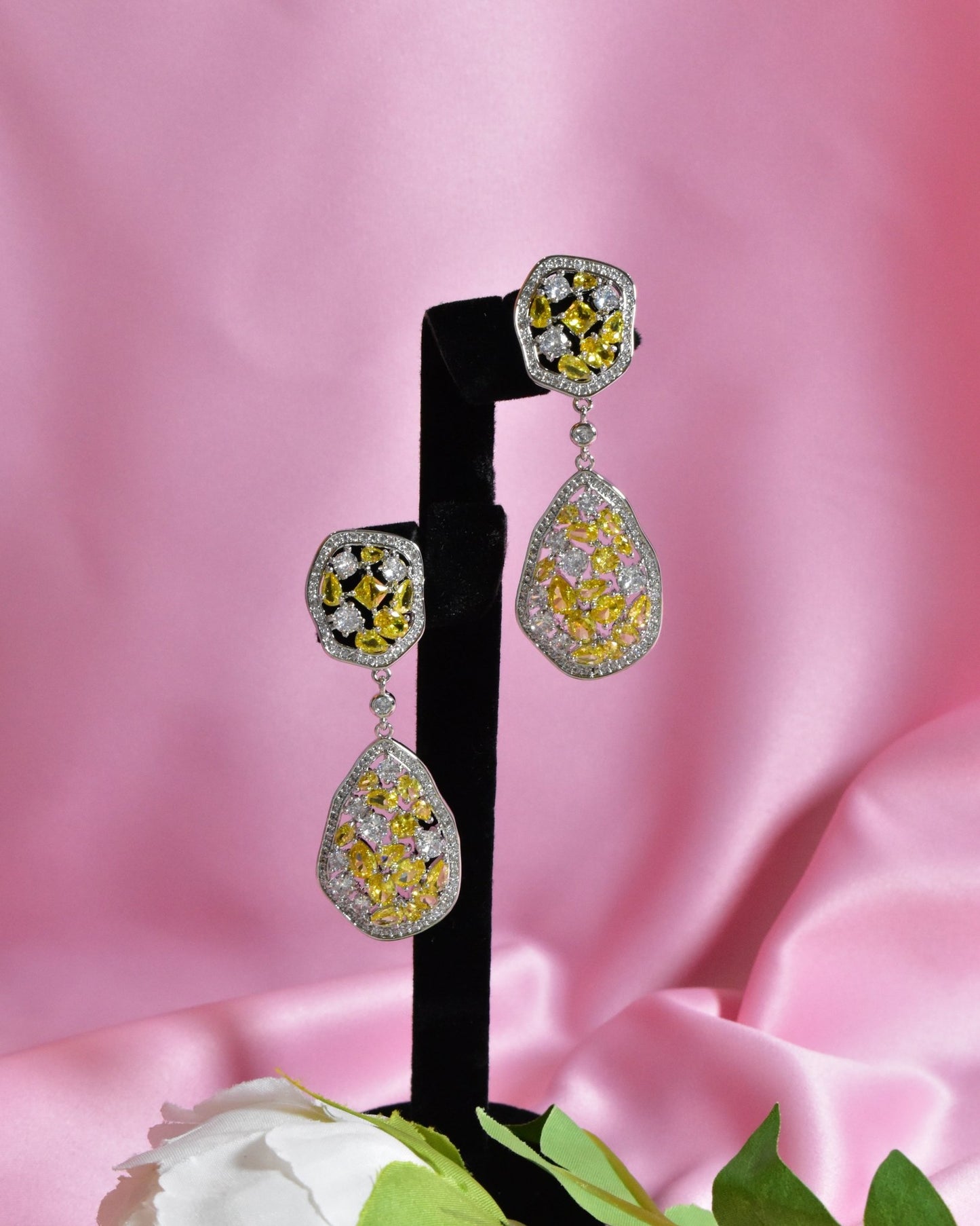 AlFakhm Yellow Earrings