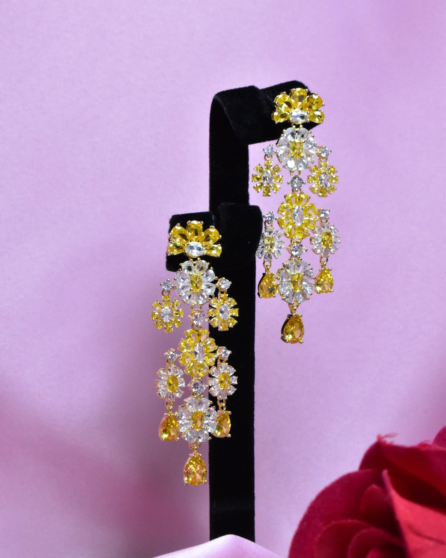 Tibr Yellow Earrings