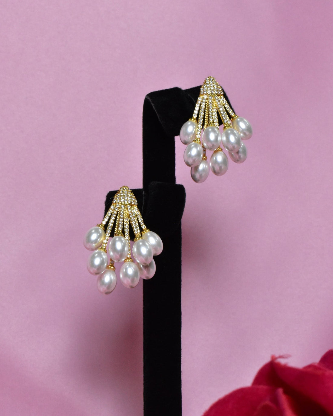 Talai Grapes Pearl Earrings 1