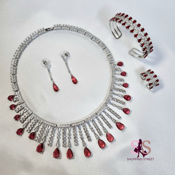 مجموعة نور الحمراء — Jewelry Set, Kuwait