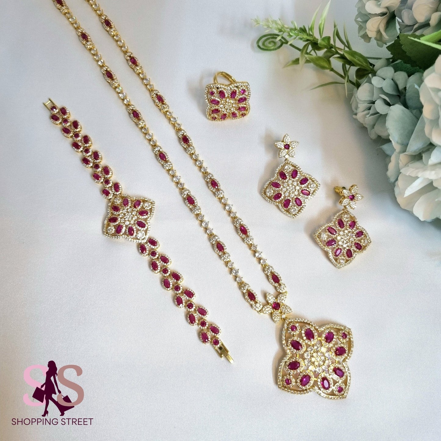Nayla Long Necklace Set