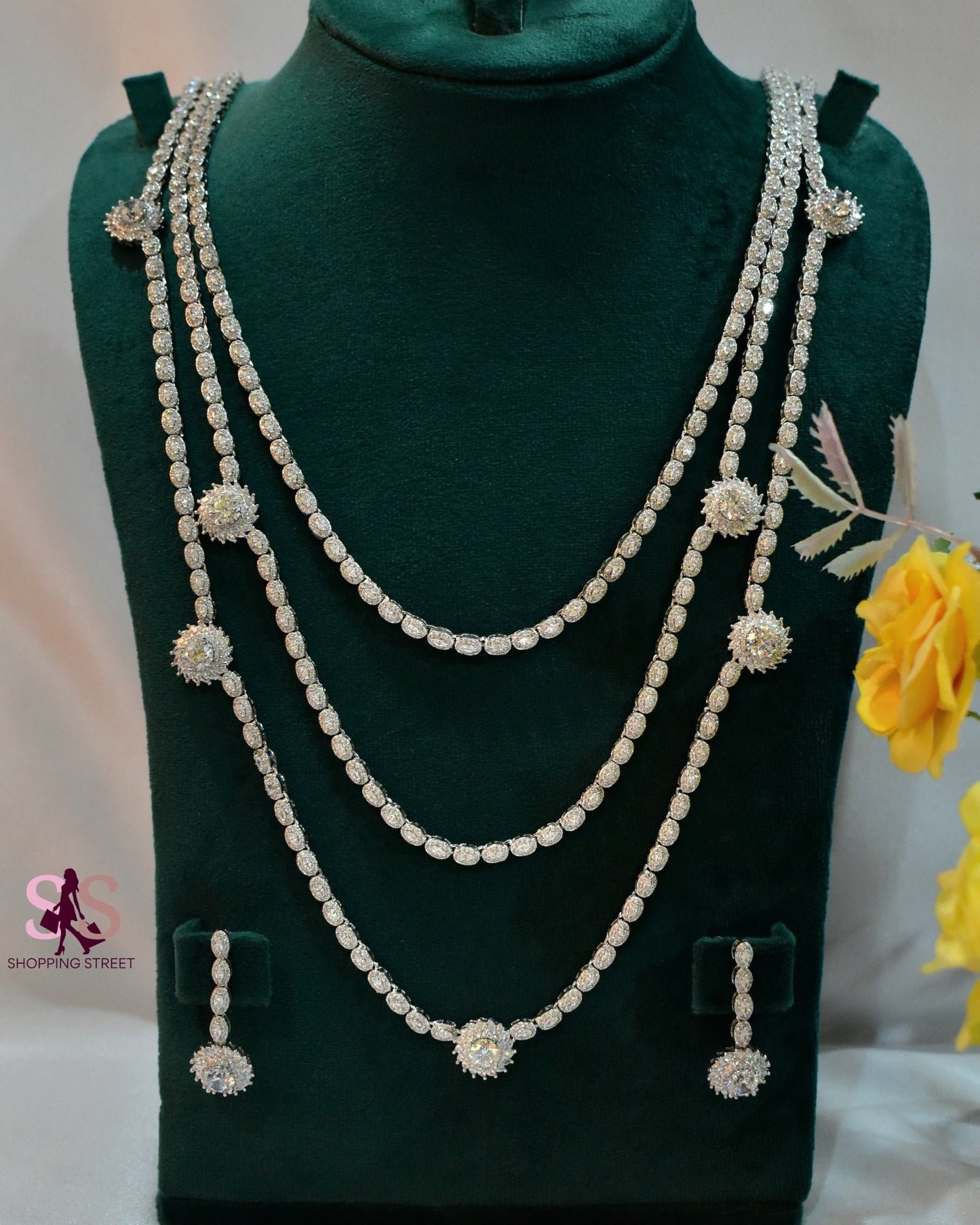 Legacy Royale Long Necklace Earrings set