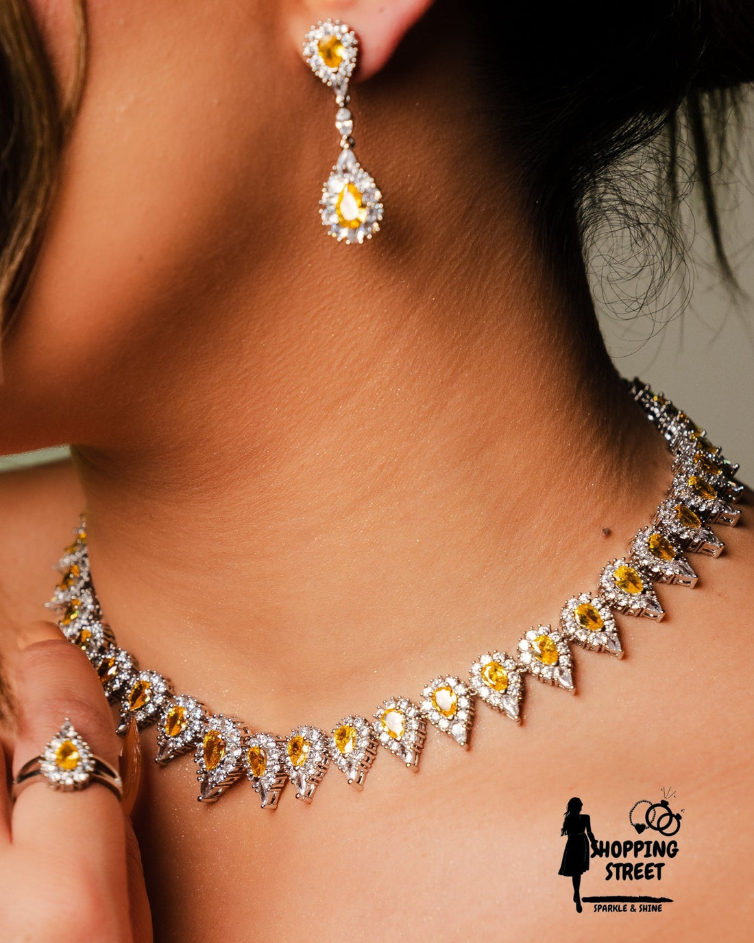Sharifa Yellow Bridal Set 1