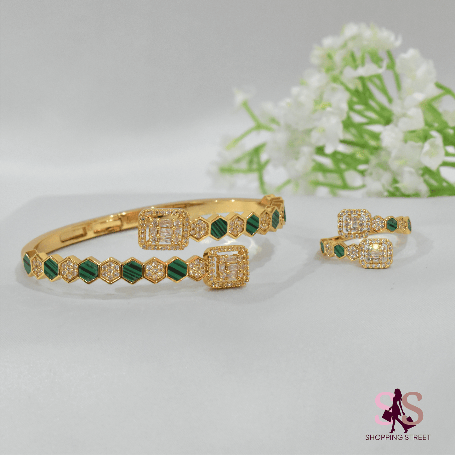 Nasira Elegant Green Set