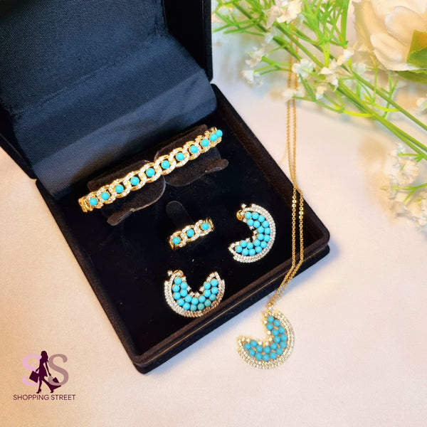 Azhar Blue Set — Jewelry Set, Kuwait