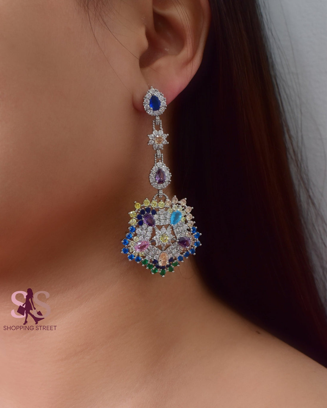Nuha Long Classy Earrings 1