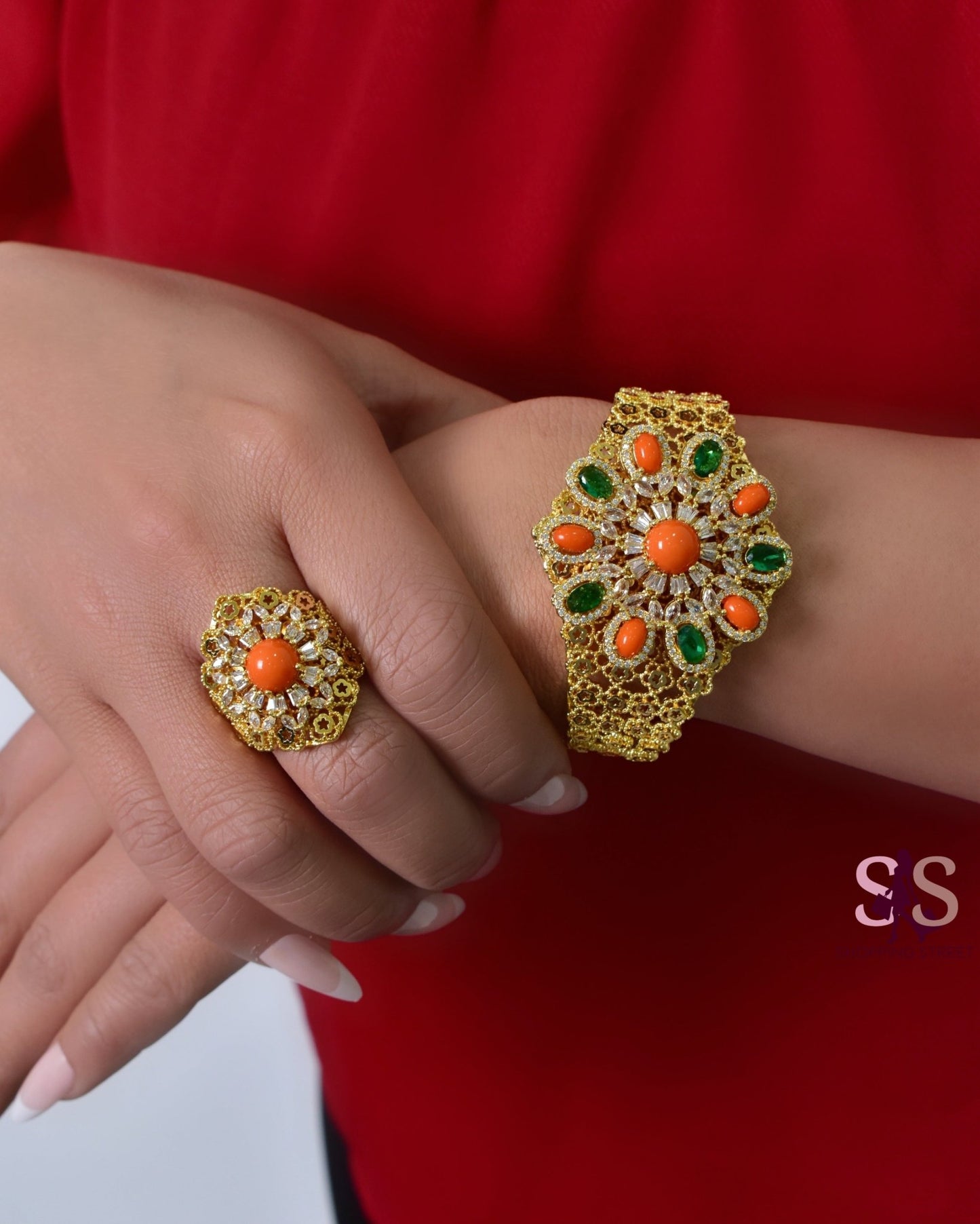 Ranin Bracelet Ring Set