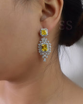 Hilya Yellow Earrings Ring Set 2