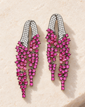 Azelma Magenta Earrings — jewellery, Kuwait — 1