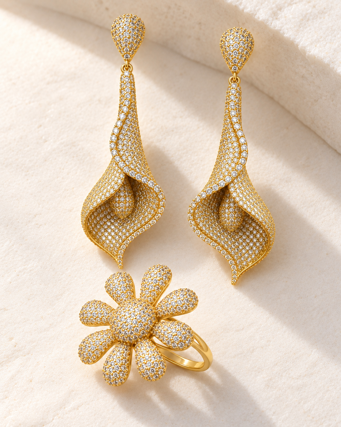 Burqan Earrings Ring Set — Earrings, Kuwait — 1