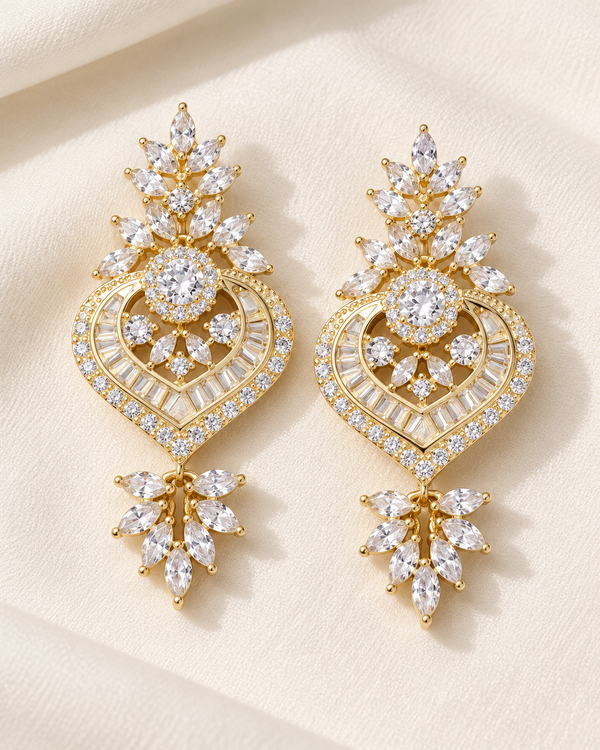 Calista Heartfall Earrings — jewellery, Kuwait
