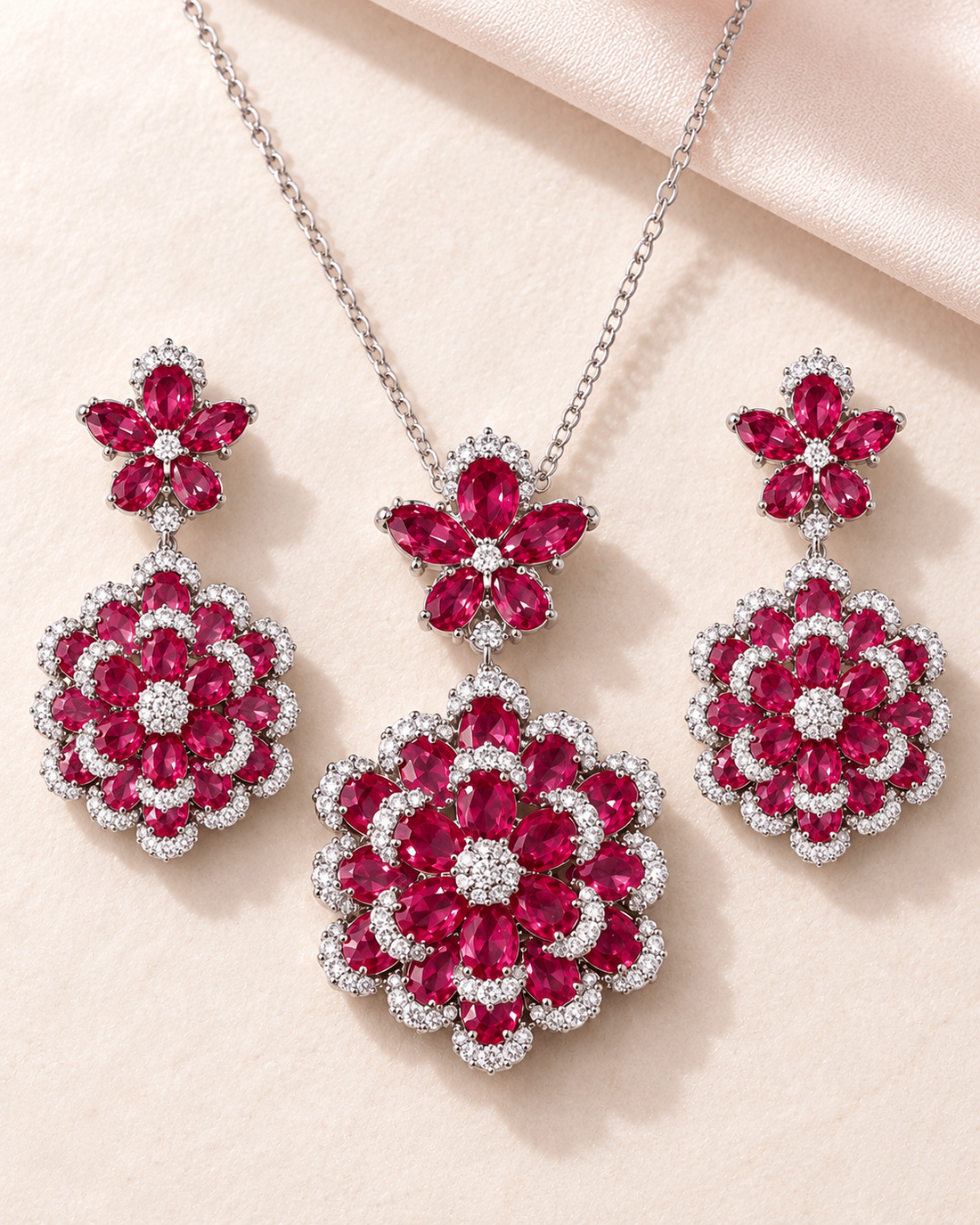 Cerys Rosette Set — jewellery, Kuwait — 1