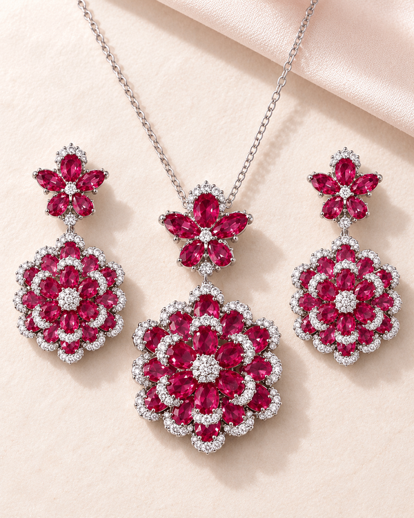 Cerys Rosette Set — jewellery, Kuwait