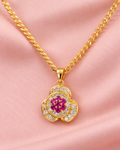 Faridat Rose Pendant Necklace — Necklace, Kuwait — 1