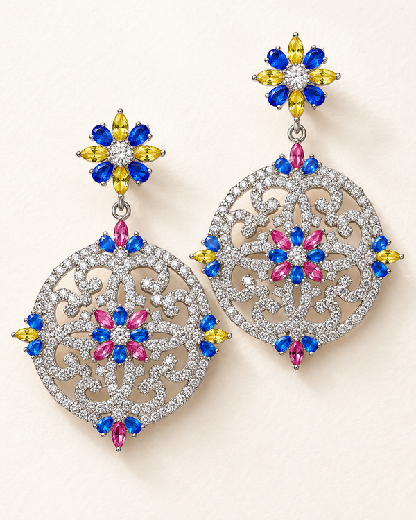 Fiorenza Arabesque Earrings — jewellery, Kuwait