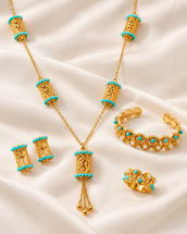 Hafsa Elegant Long Set — Jewelry Set, Kuwait — 1