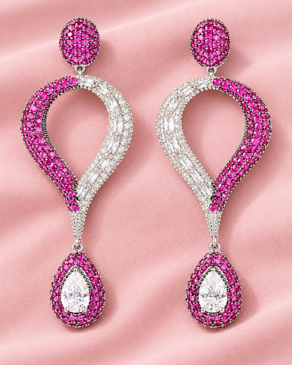 Jannah Hot Pink Earrings — Earrings, Kuwait