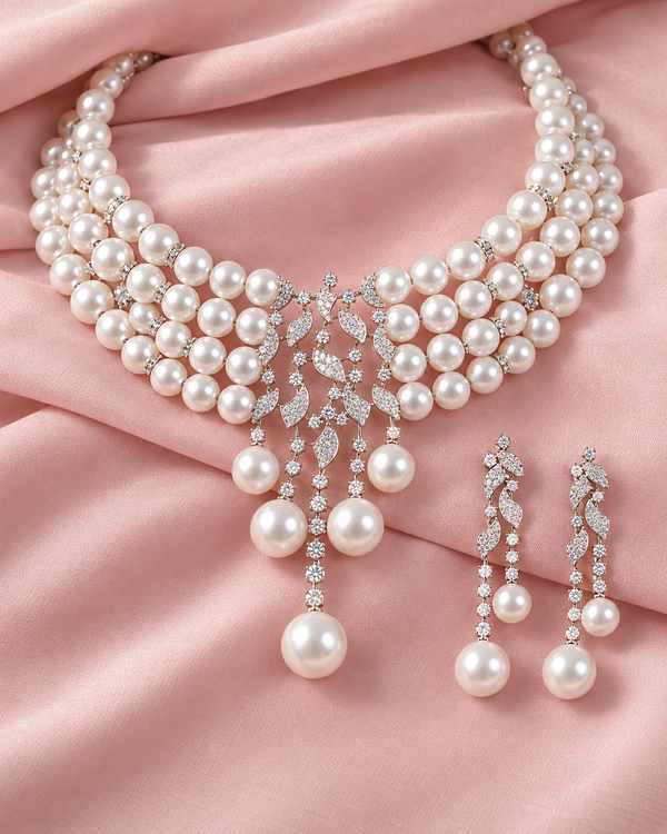 kerry gorgeous necklace earrings set — Necklace, Kuwait