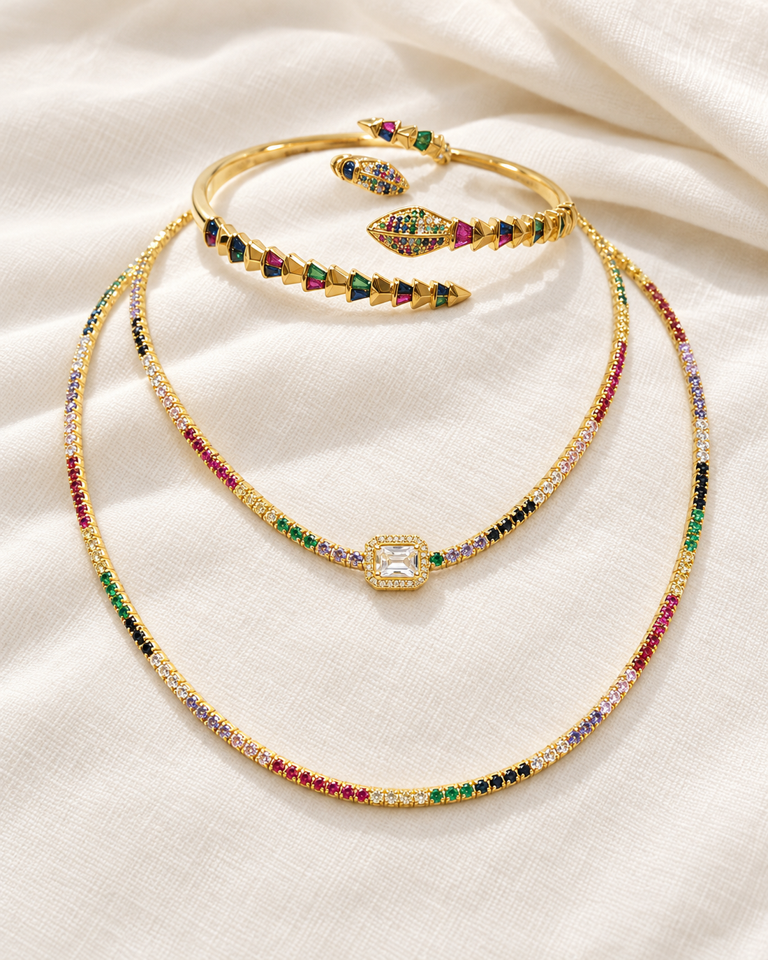 Lama Rainbow Layers — Necklace, Kuwait — 1