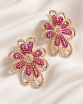 Lamha Hot Pink Earrings — Earrings, Kuwait — 1