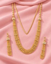 Luma Long Necklace Earrings Set — Necklace, Kuwait — 1