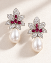 Melisande Bloomlet Earrings — jewellery, Kuwait — 1