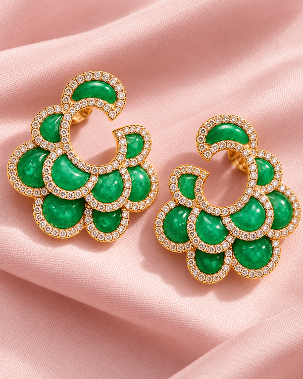 Odelia Verdant Earrings — jewellery, Kuwait