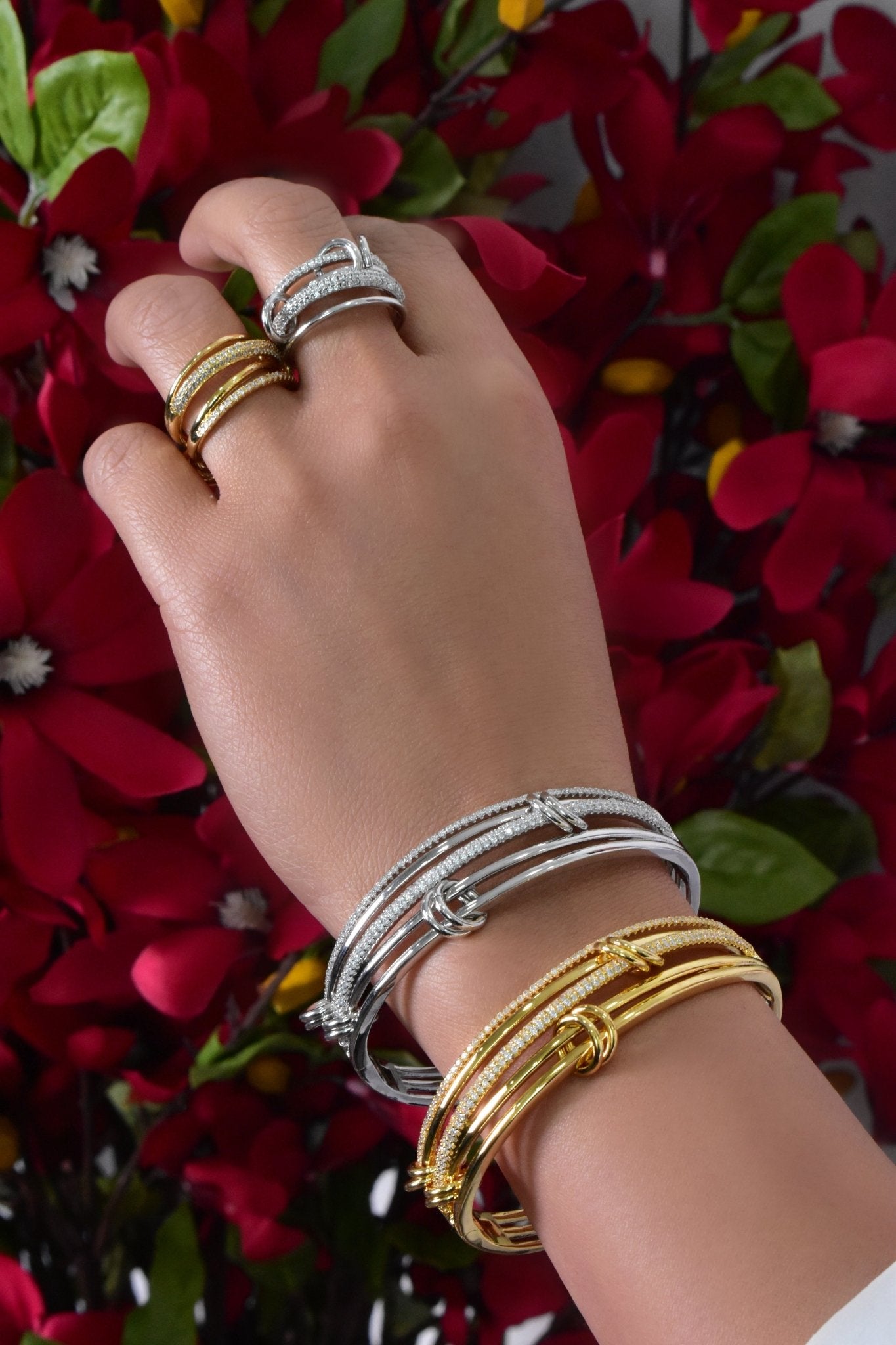 Zahiya Bracelet Ring Set