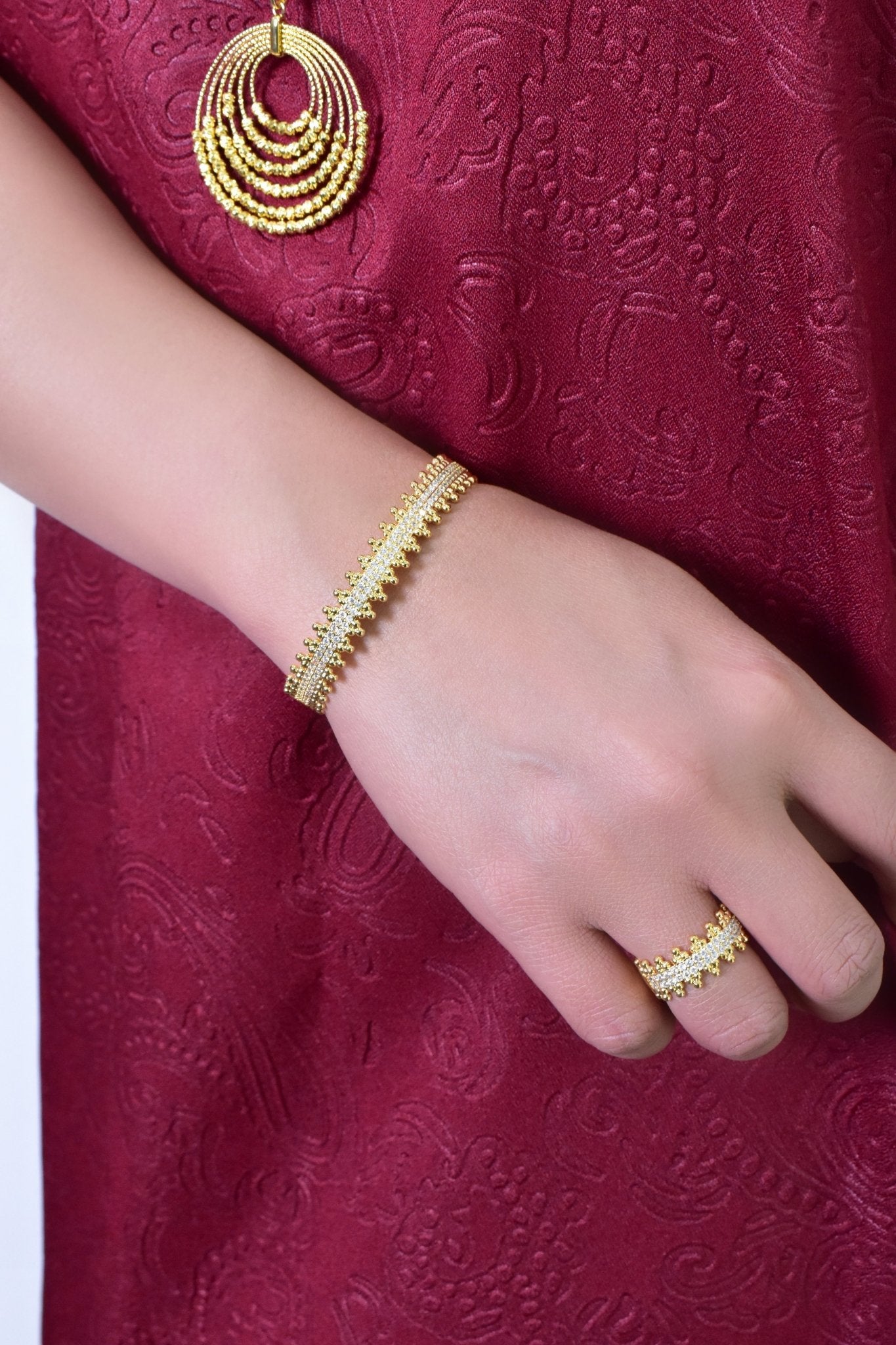 Bariz Elegant Bracelet Ring Set