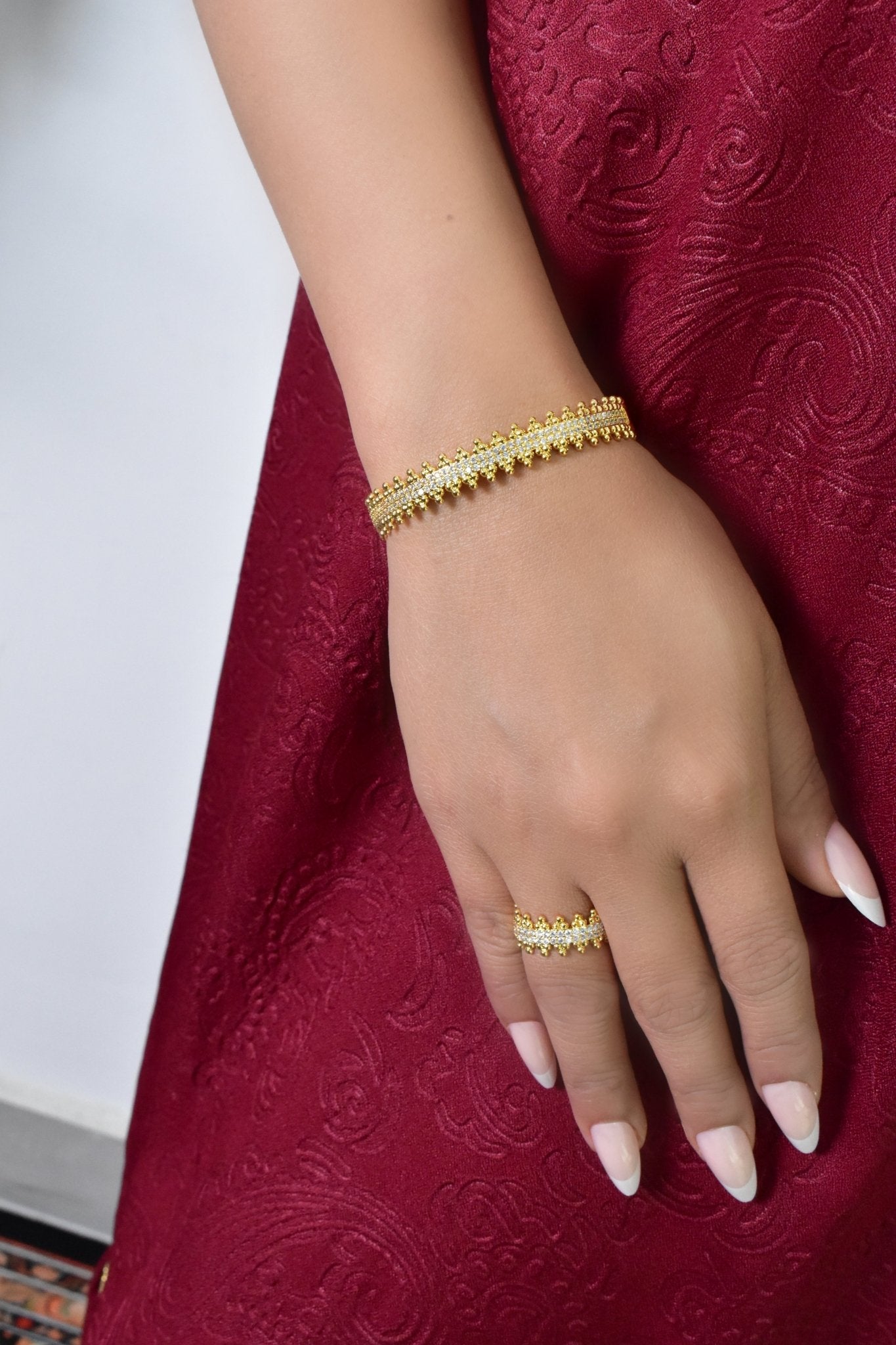 Bariz Elegant Bracelet Ring Set