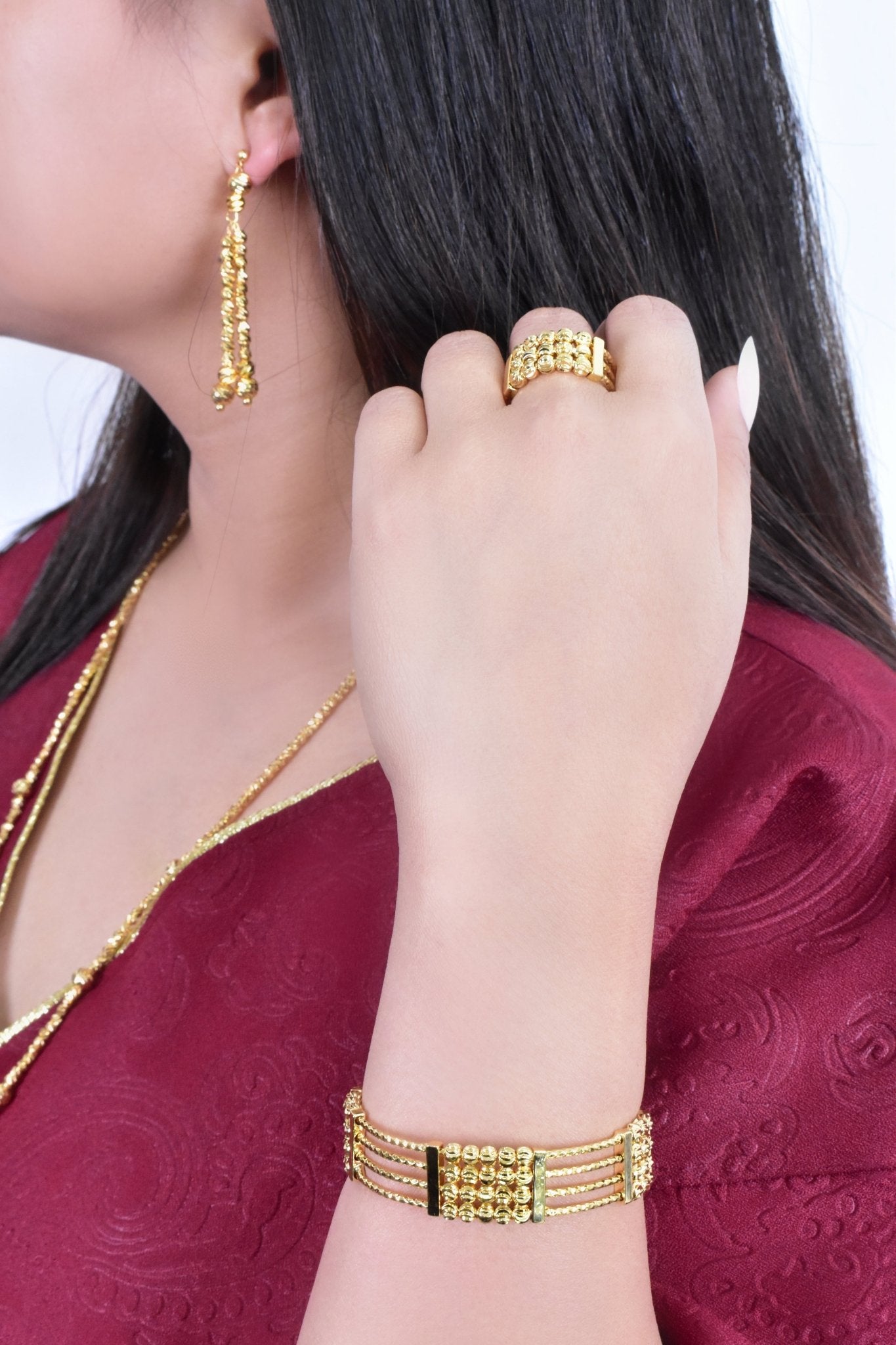 Sharif Stunning Long Necklace Set