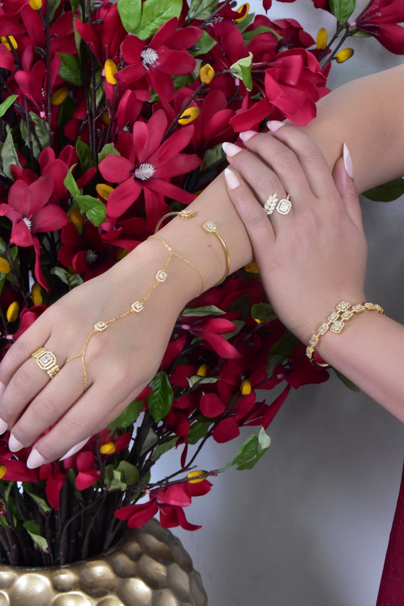 Ghazal Bracelet Ring Set