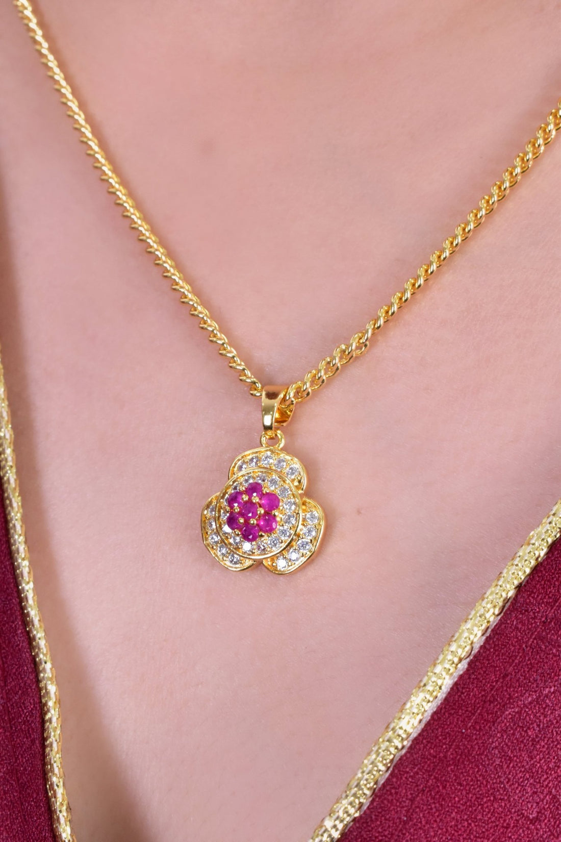 Faridat Rose Pendant Necklace 1