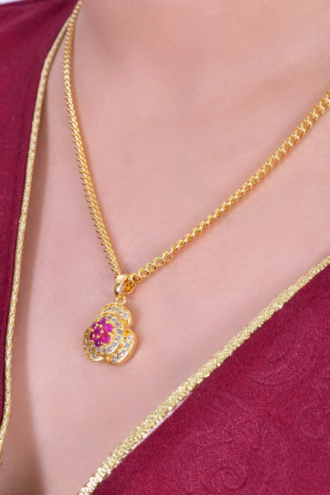 Faridat Rose Pendant Necklace 2