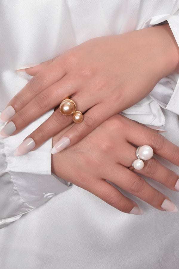 Dina Elegant Pearl Ring — Ring, Kuwait