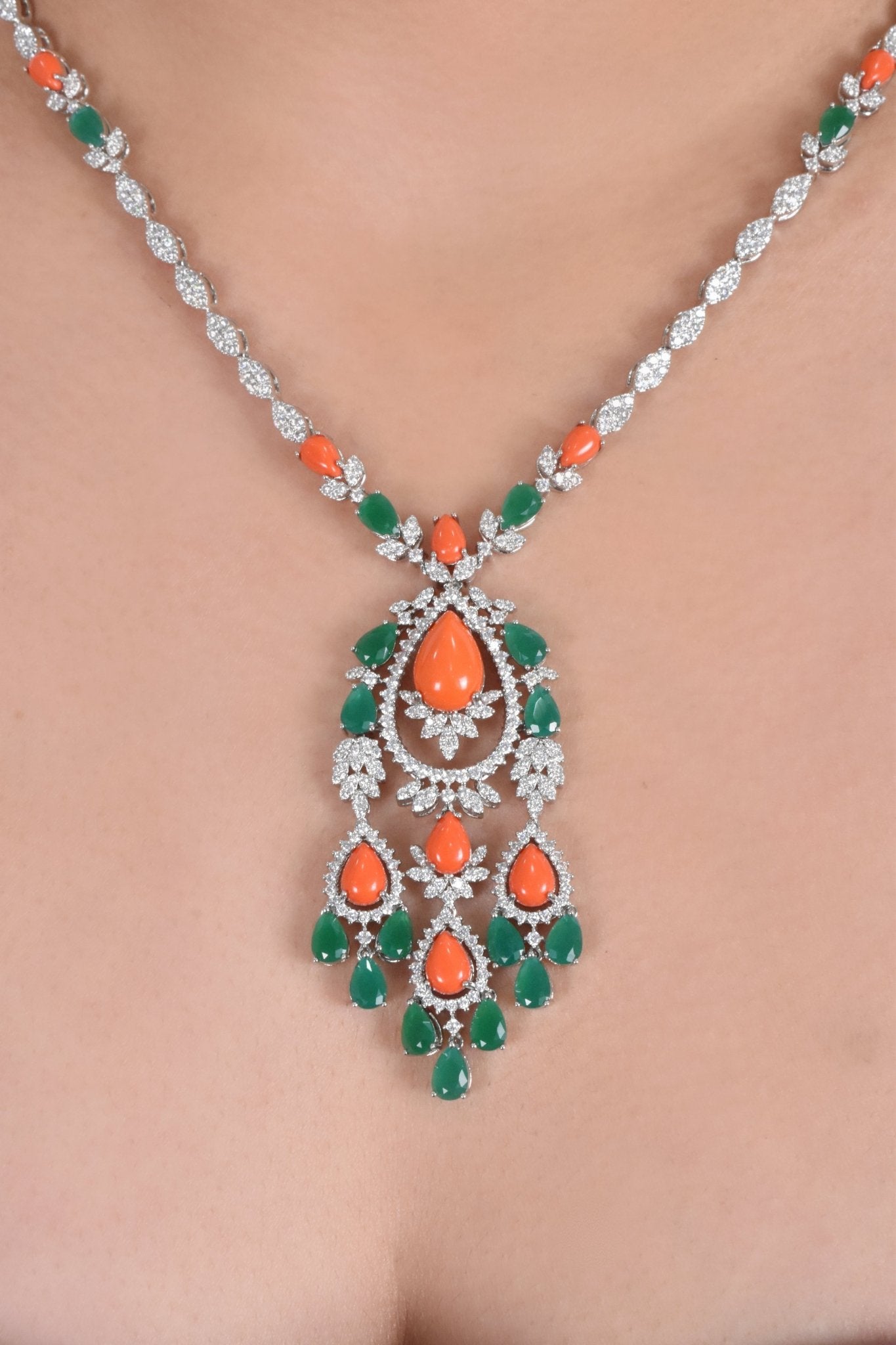 Rania Classy Long Necklace Set