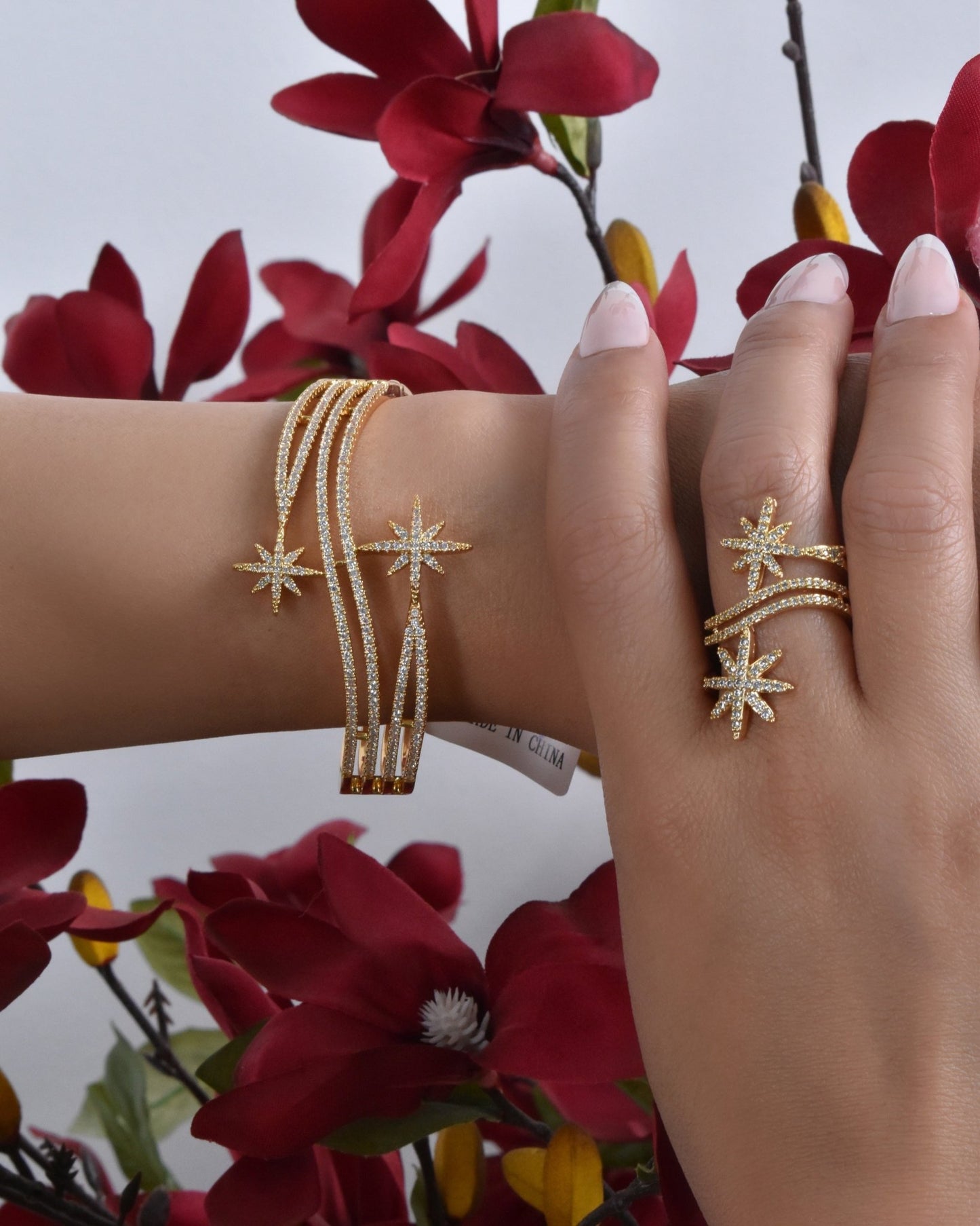 Amaya Starlight Bracelet wit Ring Set