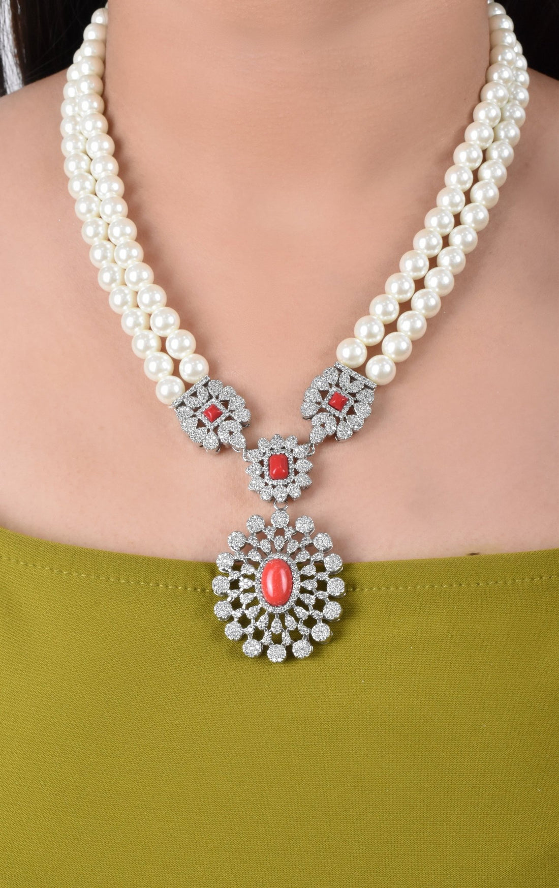 Graziella Elegant Pearl Set — Necklace, Kuwait — 2