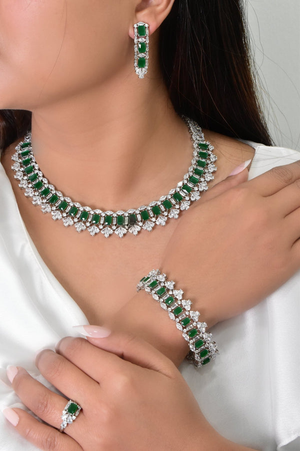 Nizam Beautiful Green Set — Jewelry Set, Kuwait