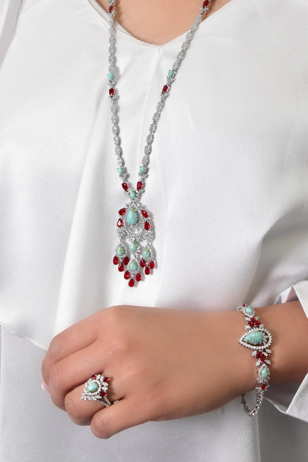 Anwar Stylish LOng Set — Jewelry Set, Kuwait