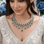 Aiza Luxurious Green Set — Jewelry Set, Kuwait — 3