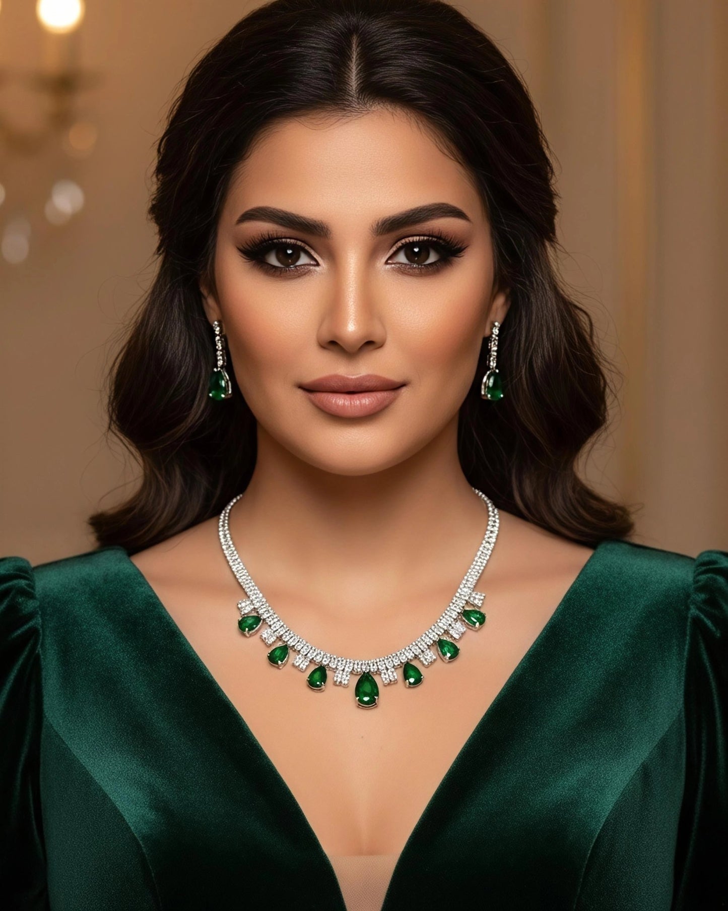Laurence Necklace Earrings Set