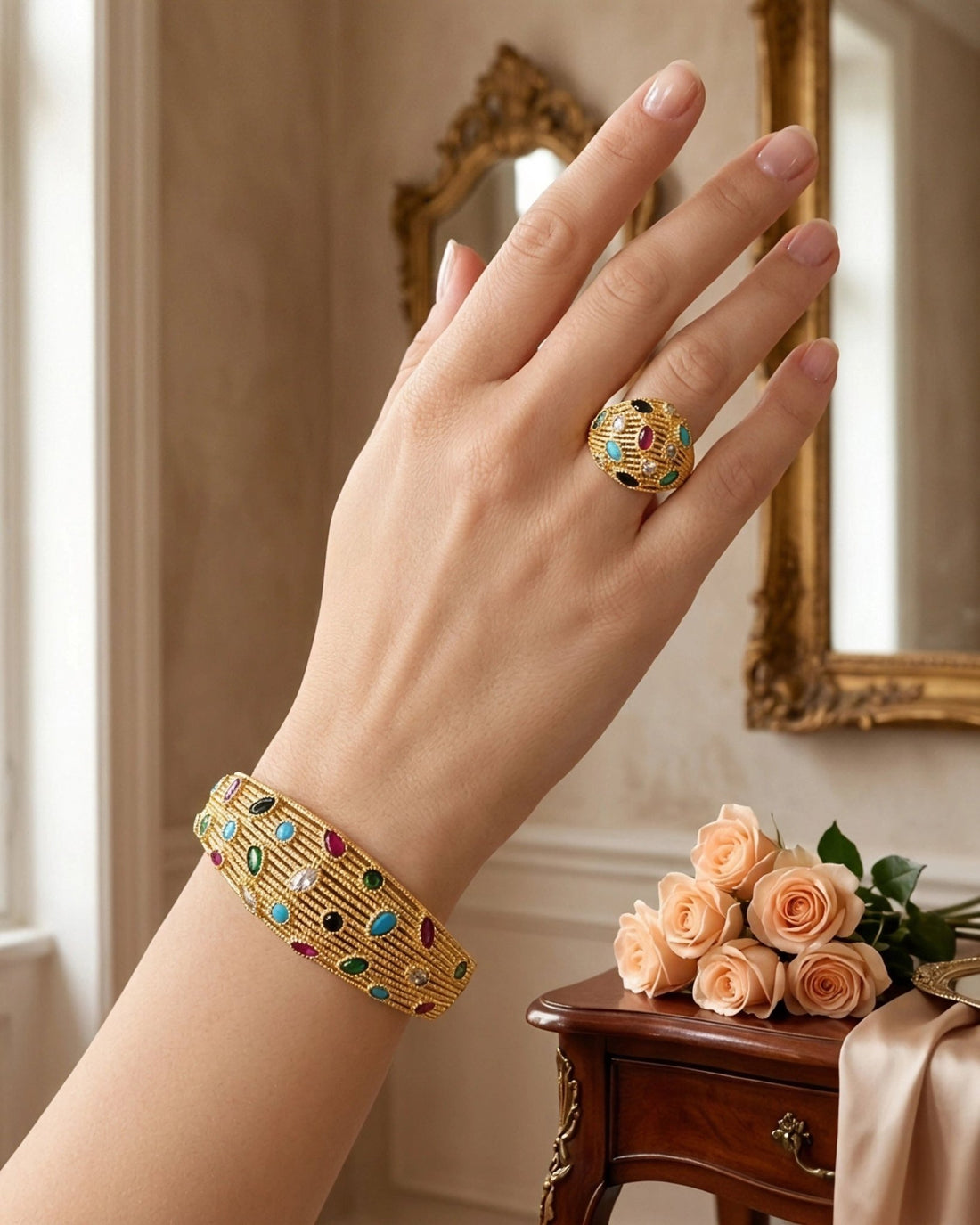 Ruwayda Bracelet Ring Set — Bracelet, Kuwait — 1