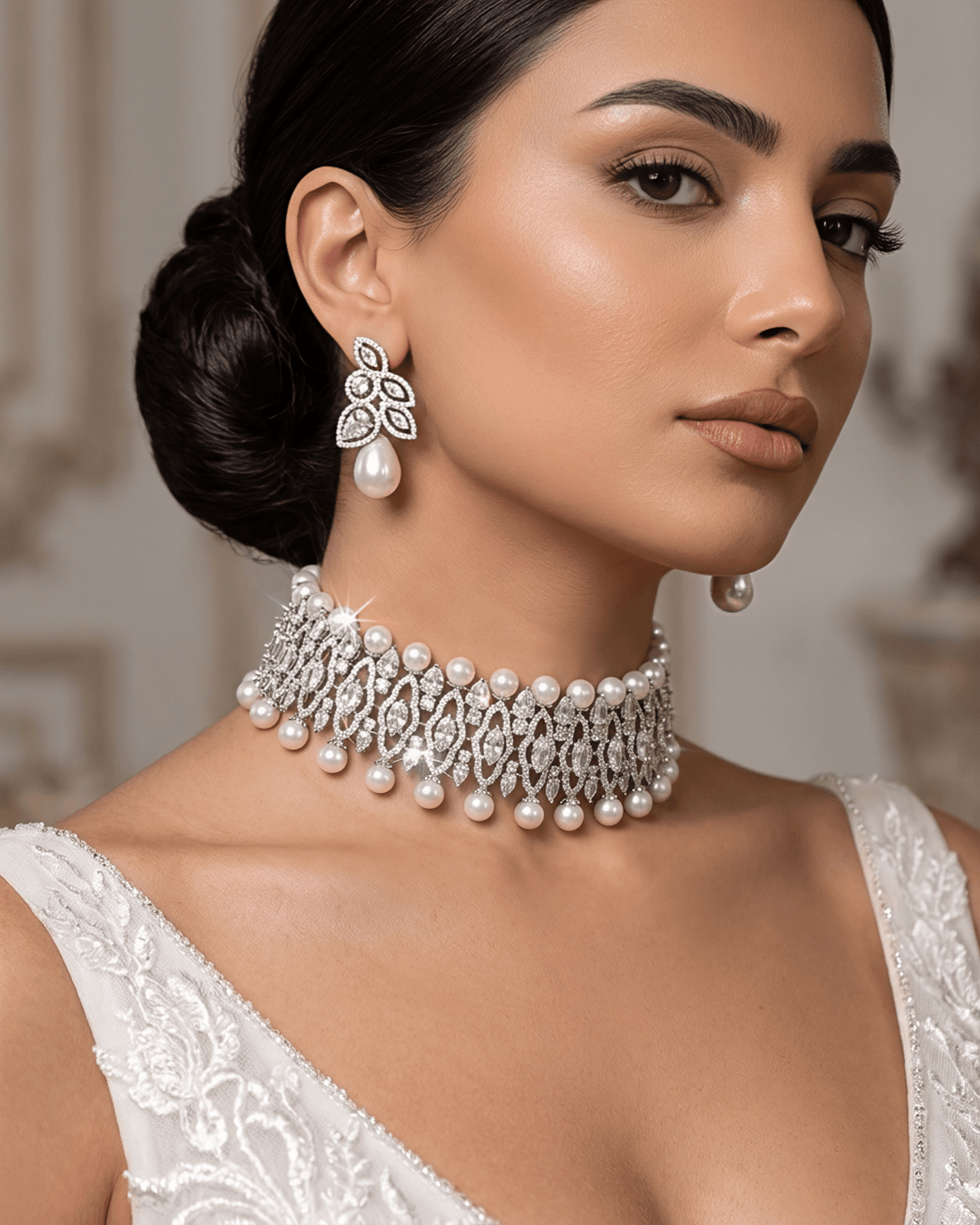 aurora necklace earrings set 1